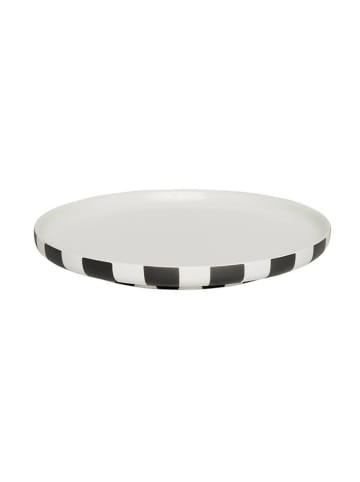 OYOY living design Tablett in Weiß/ Schwarz - Ø 20 cm