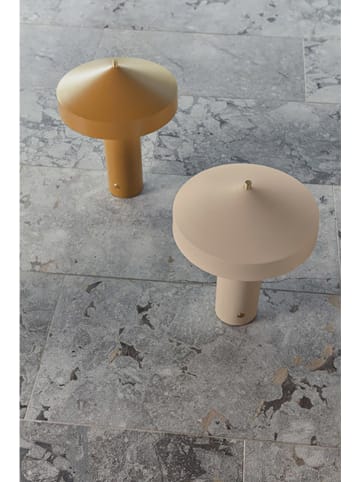OYOY living design Lampa stołowa "Hatto" w kolorze beżowym - wys. 30 x Ø 41 cm