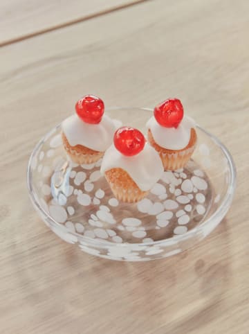 OYOY living design Dessertteller "Jali" in Transparent - Ø 15,6 cm