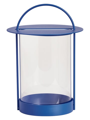 OYOY Laterne "Maki" in Blau - (H)29 x Ø 20,5 cm