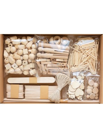 folia PAPER 590-delige creativiteitsset "Wood mix" - vanaf 5 jaar