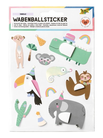 folia PAPER Wabenballsticker "Jungle" in Bunt