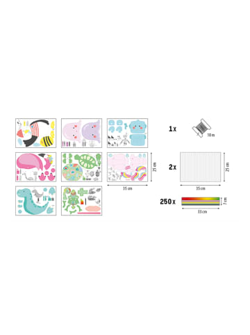 folia PAPER Bastelset  "Hexentreppen - Charming friends" in Bunt