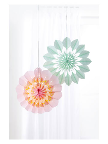 folia PAPER Knutselset "Bloemen van papieren zakken: Sweet blossom" lichtroze/groen