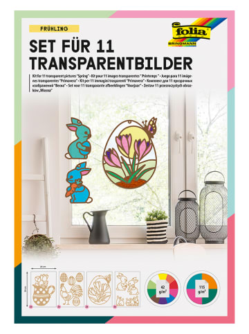 folia PAPER Transparentbilder "Frühling" in Bunt - 11 Stück