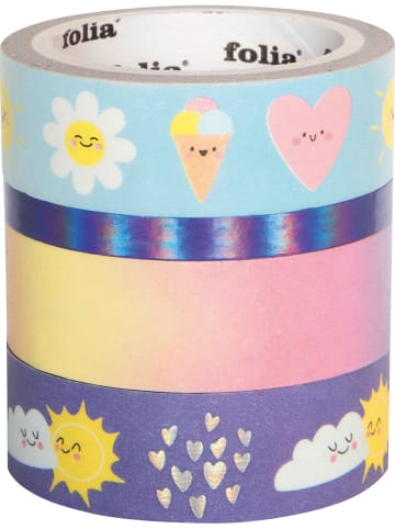 folia PAPER Washitape "Sunnyside" meerkleurig - 4 x 5 m