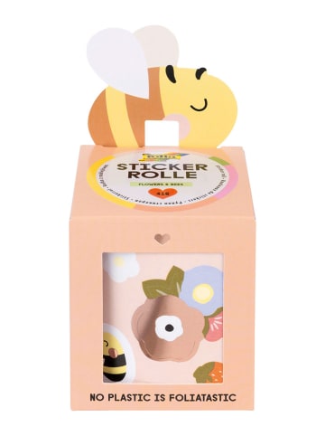 folia PAPER Sticker "Flowers & Bees" in Bunt - 416 Stück