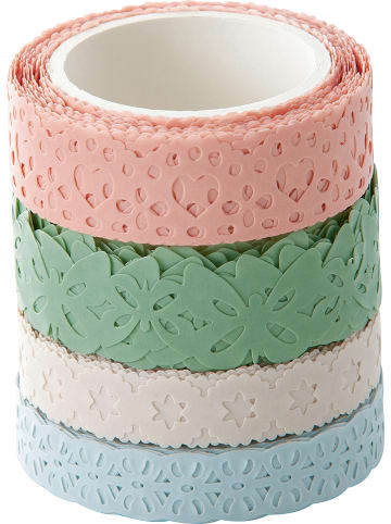 folia PAPER Plakband "Pastel" meerkleurig - 4x 5 m