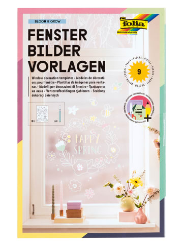 folia PAPER Zestaw "Bloom&Grow" w kolorze białym do dekoracji okien