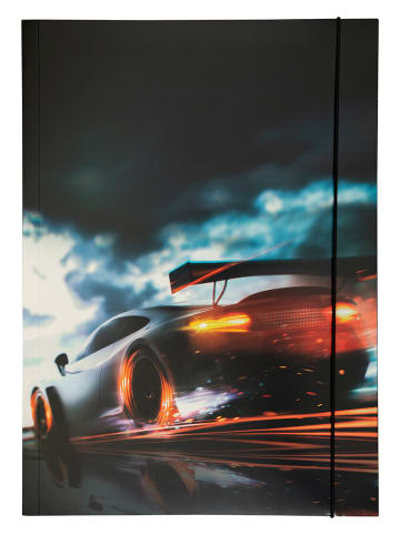 folia PAPER Opbergmap "Race car" zwart