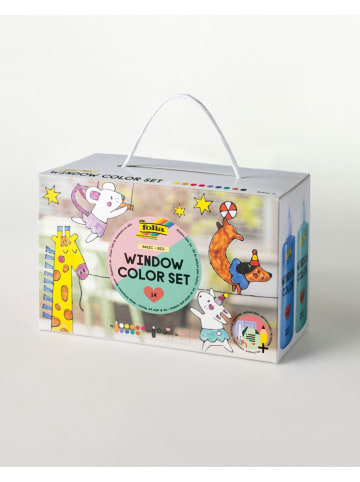 folia PAPER 10-delige set: Window Color set "Basic" - vanaf 4 jaar - elk 80 ml