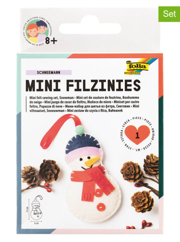 folia PAPER 14-delige knutselset "Mini Vilten Sneeuwman" - vanaf 8 jaar