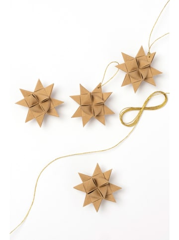 folia PAPER Bastelpapier für Mini-Fröbelsterne "Nature" in Hellbraun