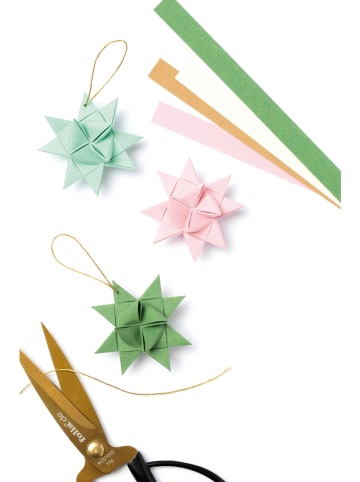 folia PAPER Knutselpapier voor mini-sterren "Winter" meerkleurig
