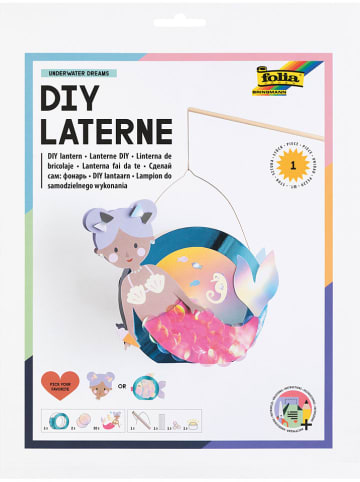 folia PAPER Laternen-Bastelset "Underwater Dreams" in Lila/ Rosa - ab 5 Jahren