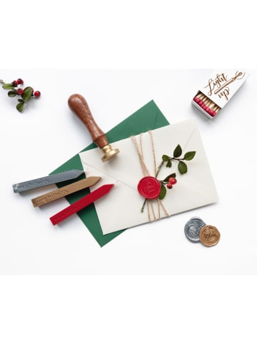 folia PAPER Zestaw stempli "Christmas" w kolorze beżowym