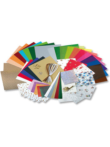 folia PAPER 110tlg. Bastelkoffer "Weihnachten" in Bunt