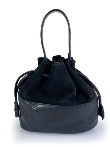 ORE10 Leren handtas zwart - (B)23 x (H)20 x (D)9 cm