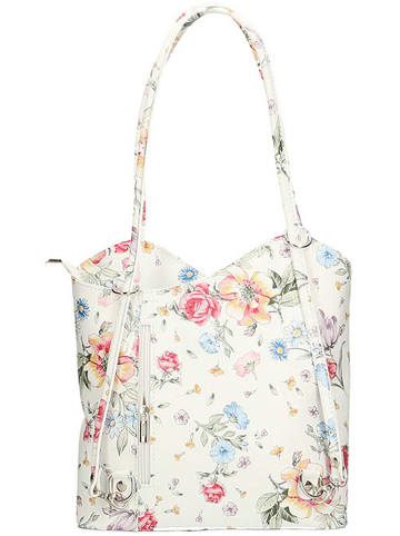 ORE10 Leren schoudertas wit - (B)27 x (H)30 x (D)9 cm