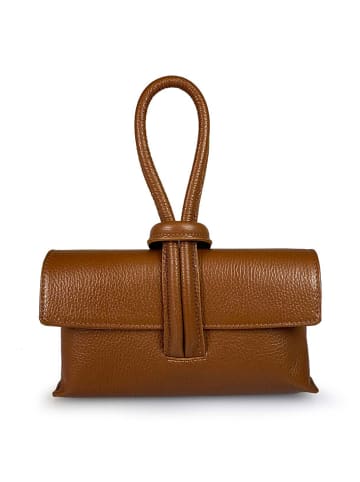 ORE10 Leder-Henkeltasche in Hellbraun - (B)23 x (H)13 x (T)6 cm