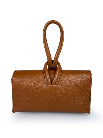 ORE10 Leren handtas lichtbruin - (B)23 x (H)13 x (D)6 cm