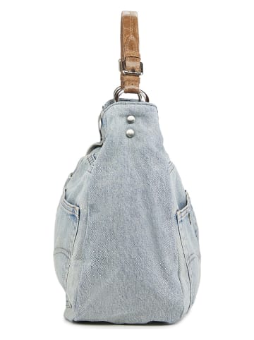 ORE10 Torebka "Mams" w kolorze błękitno-szarobrązowym - 33 x 28 x 14 cm