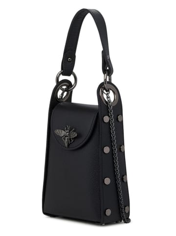 ORE10 Leder-Handytasche "Ator" in Schwarz - (B)14 x (H)20 x (T)7 cm