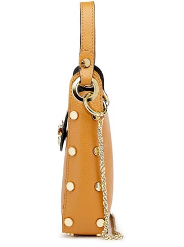 ORE10 Leder-Handytasche "Ator" in Hellbraun - (B)14 x (H)20 x (T)7 cm