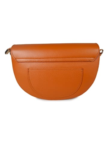 ORE10 Leren schoudertas "Brais" cognackleurig - (B)26 x (H)17 x (D)8 cm