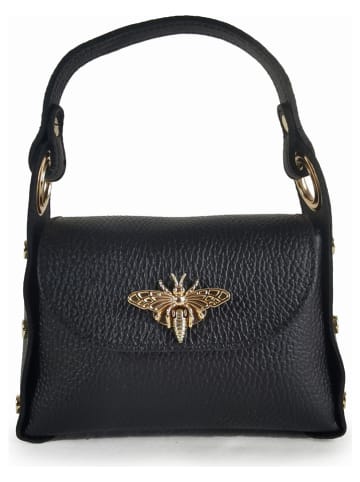 ORE10 Leren handtas "Raser" zwart - (B)17 x (H)12 x (D)6 cm