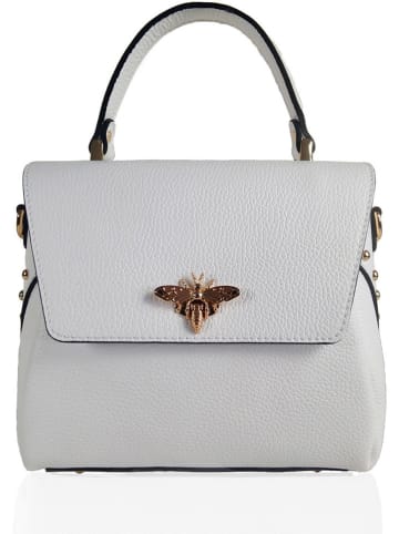 ORE10 Leren handtas "Liman" wit - (B)22 x (H)22 x (D)12 cm