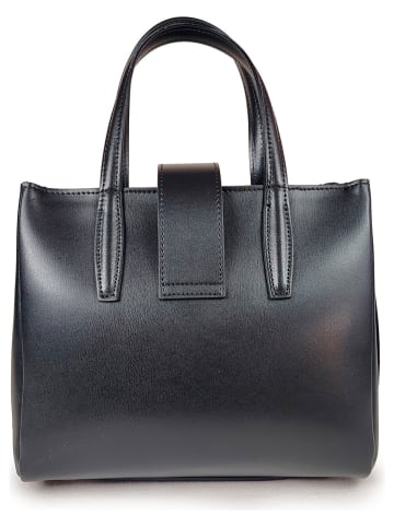 ORE10 Leren handtas "Senio" zwart - (B)28 x (H)22 x (D)13 cm