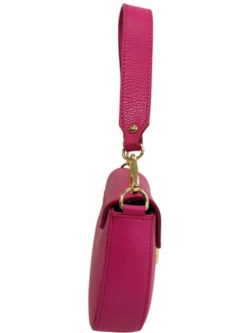 ORE10 Skórzana torebka w kolorze różowym - 15 x 24 x 5 cm