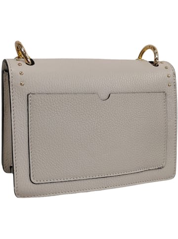 ORE10 Leren schoudertas beige - (B)22 x (H)17 x (D)10 cm