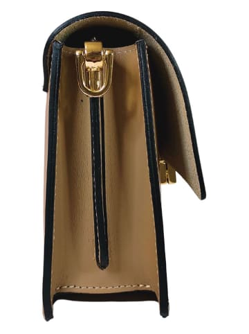 ORE10 Leder-Umhängetasche - (B)22 x (H)17 x (T)7 in Beige