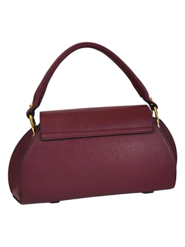 ORE10 Leren handtas "Nadis" bordeaux - (B)34 x (H)17 x (D)12 cm