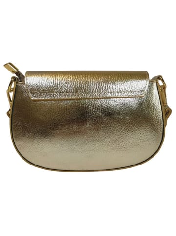 ORE10 Leren handtas "Stross" goudkleurig - (B)24 x (H)16 x (D)5 cm