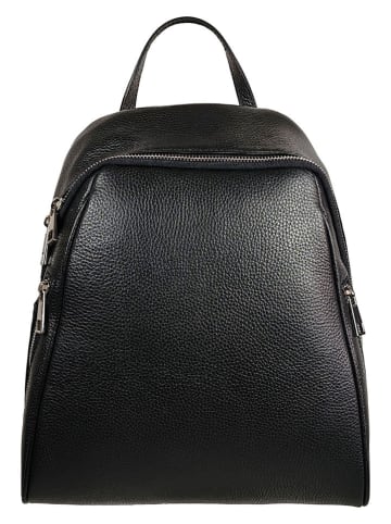 Florence Bags Leren rugzak "Lacona" zwart - (B)34 x (H)28 x (D)16 cm
