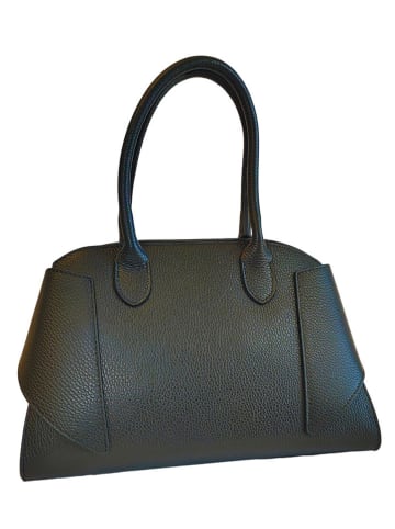 Florence Bags Leder-Henkeltasche "Osmar" in Schwarz - (B)32 x (H)20 x (T)19 cm