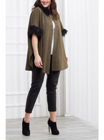 Milan Kiss Cape in Khaki
