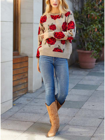 LA Angels Trui beige/rood