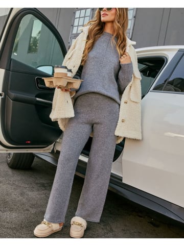 LA Angels Teddyjacke in Creme