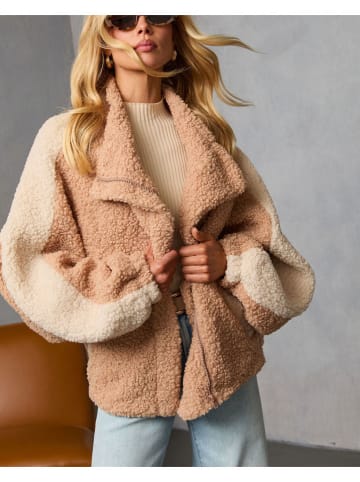 LA Angels Teddyjacke in Beige
