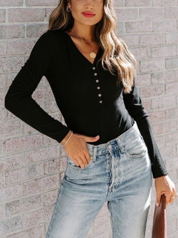 Milan Kiss Longsleeve in Schwarz