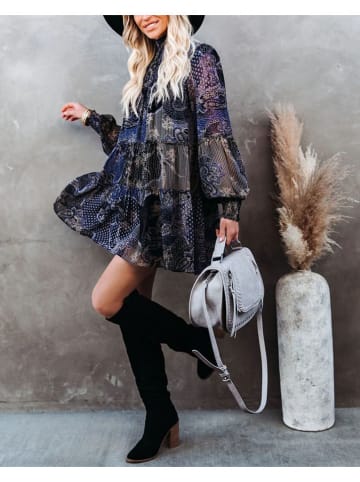 Milan Kiss Kleid in Dunkelblau