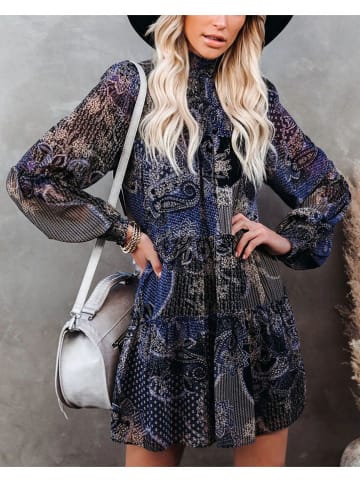 Milan Kiss Kleid in Dunkelblau