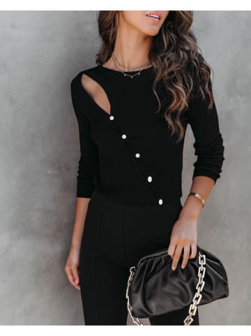 Milan Kiss Longsleeve in Schwarz