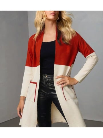 Milan Kiss Vest crème/lichtbruin