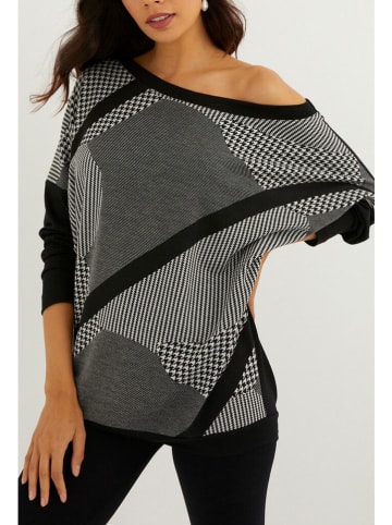 Milan Kiss Longsleeve zwart/grijs