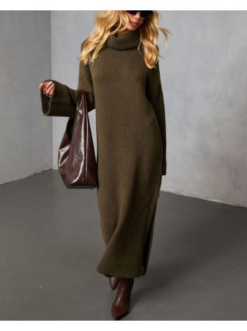 Milan Kiss Strickkleid in Khaki